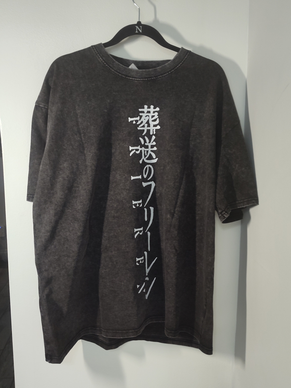 Frieren 'Beyond Journey's End' Black Graphic Short Sleeve Tee #308 - Picture 2 of 2